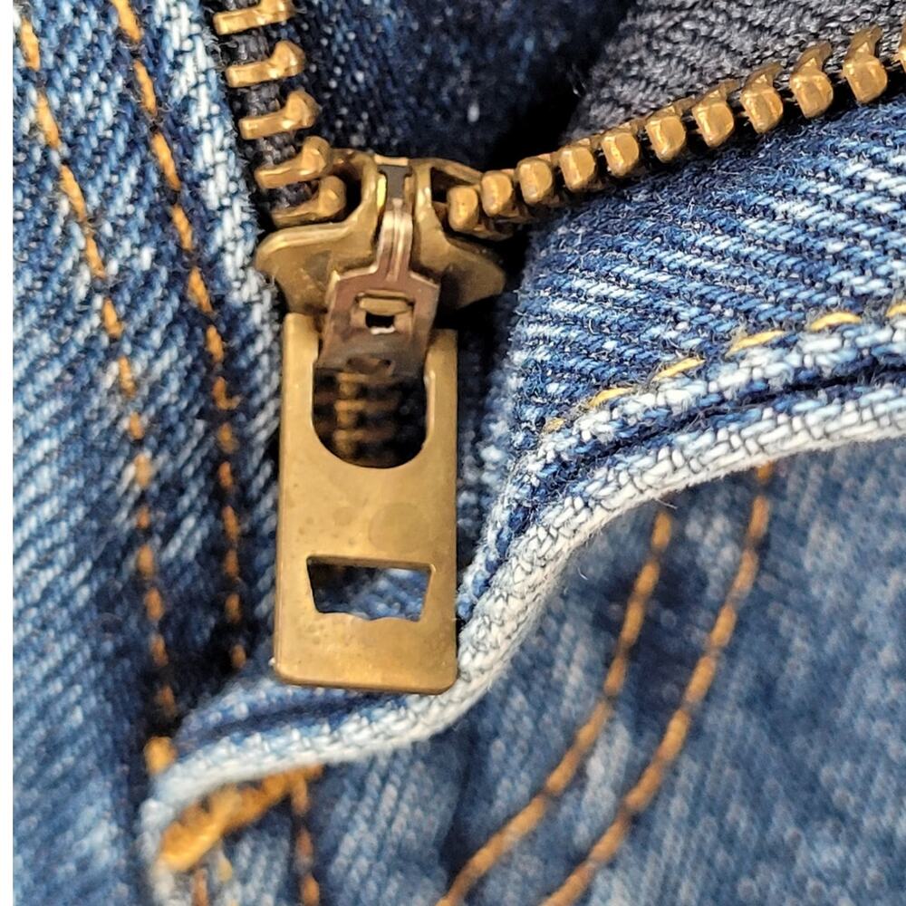 Levi’s 505 Vintage Blue Denim Straight Leg Jeans Classic Style Piece - Picture 9 of 16